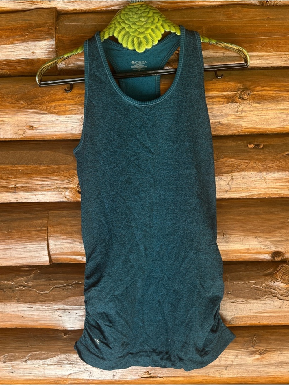 Athleta Teal Scoop Neck Racerback Tank